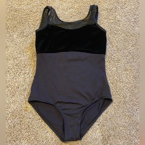 Lulli Dancewear black leotard youth size 12